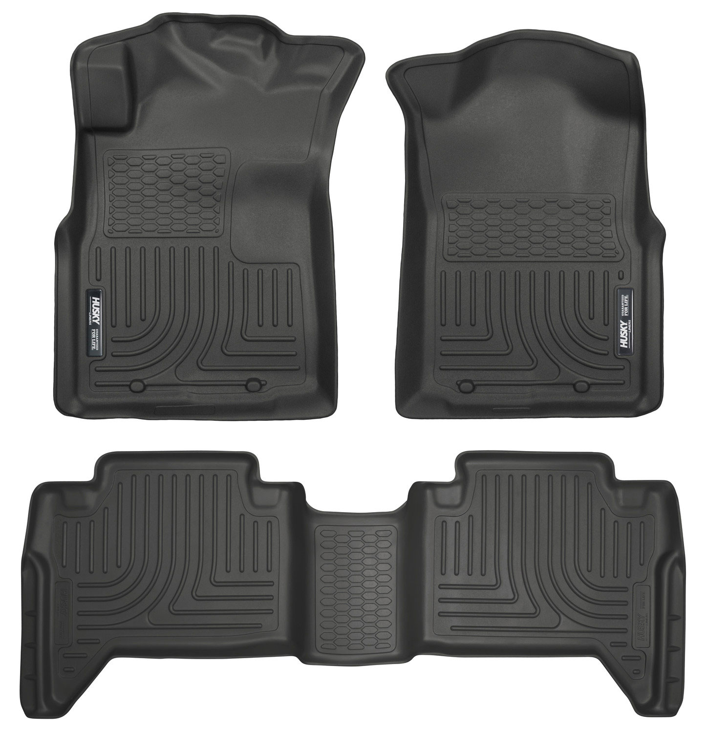 Husky Liners 98951 | Weatherbeater Series Front & 2nd Seat Floor Liners (Footwell Coverage) Toyota Tacoma; 2005-2015