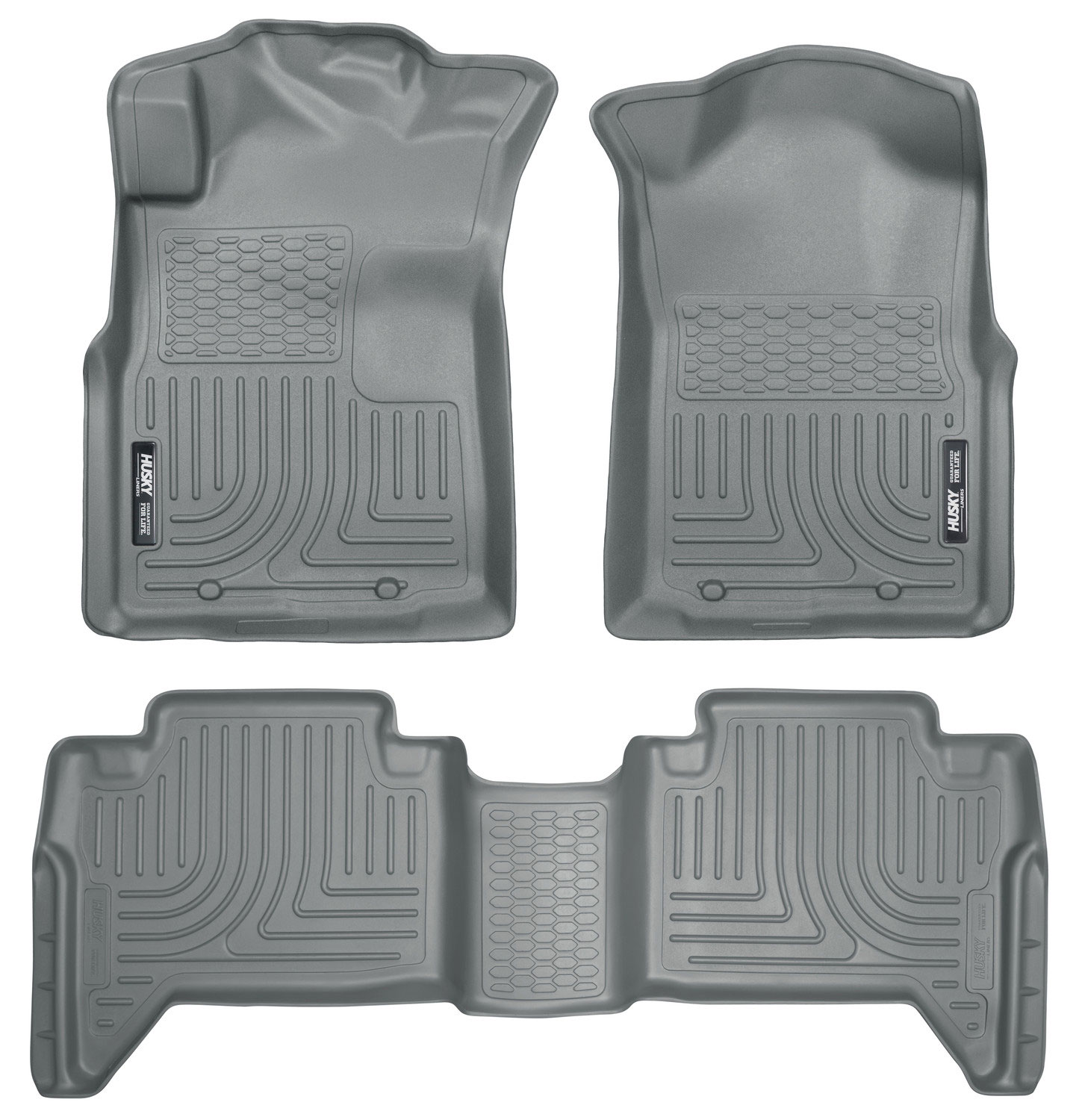 Husky Liners 98952 | Weatherbeater Series Front & 2nd Seat Floor Liners (Footwell Coverage) Toyota Tacoma; 2005-2015