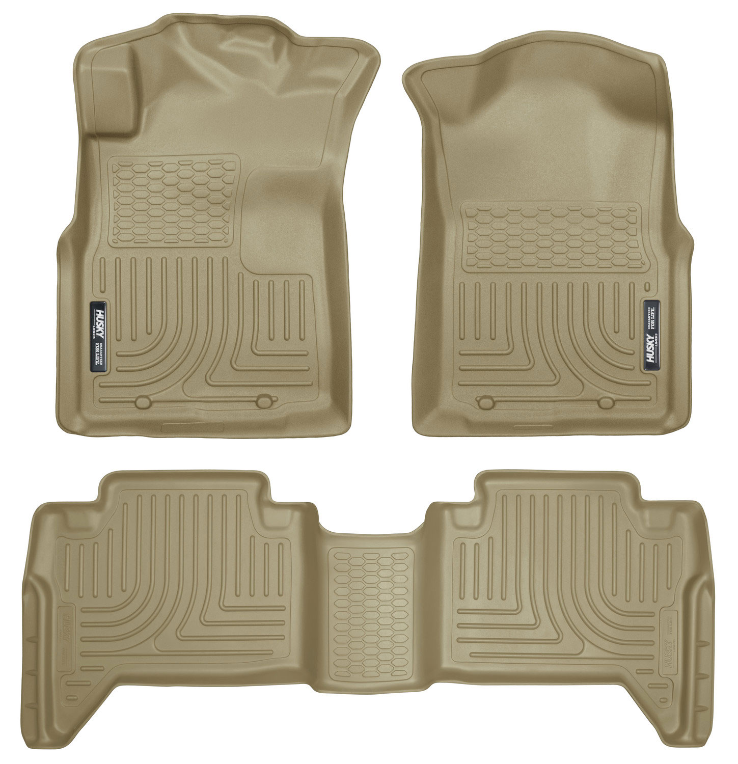 Husky Liners 98953 | Weatherbeater Series Front & 2nd Seat Floor Liners (Footwell Coverage) Toyota Tacoma; 2005-2015