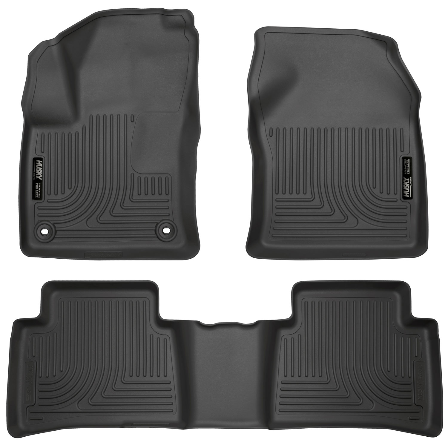 Husky Liners 98991 | Weatherbeater Series Front & 2nd Seat Floor Liners Toyota Prius; 2016-2018