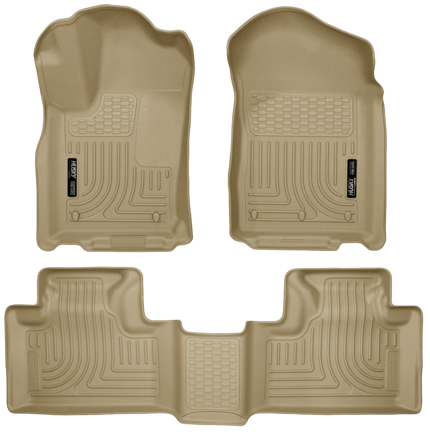 Husky Liners 99053 | Weatherbeater Series Front & 2nd Seat Floor Liners Dodge Durango; 2011-2015