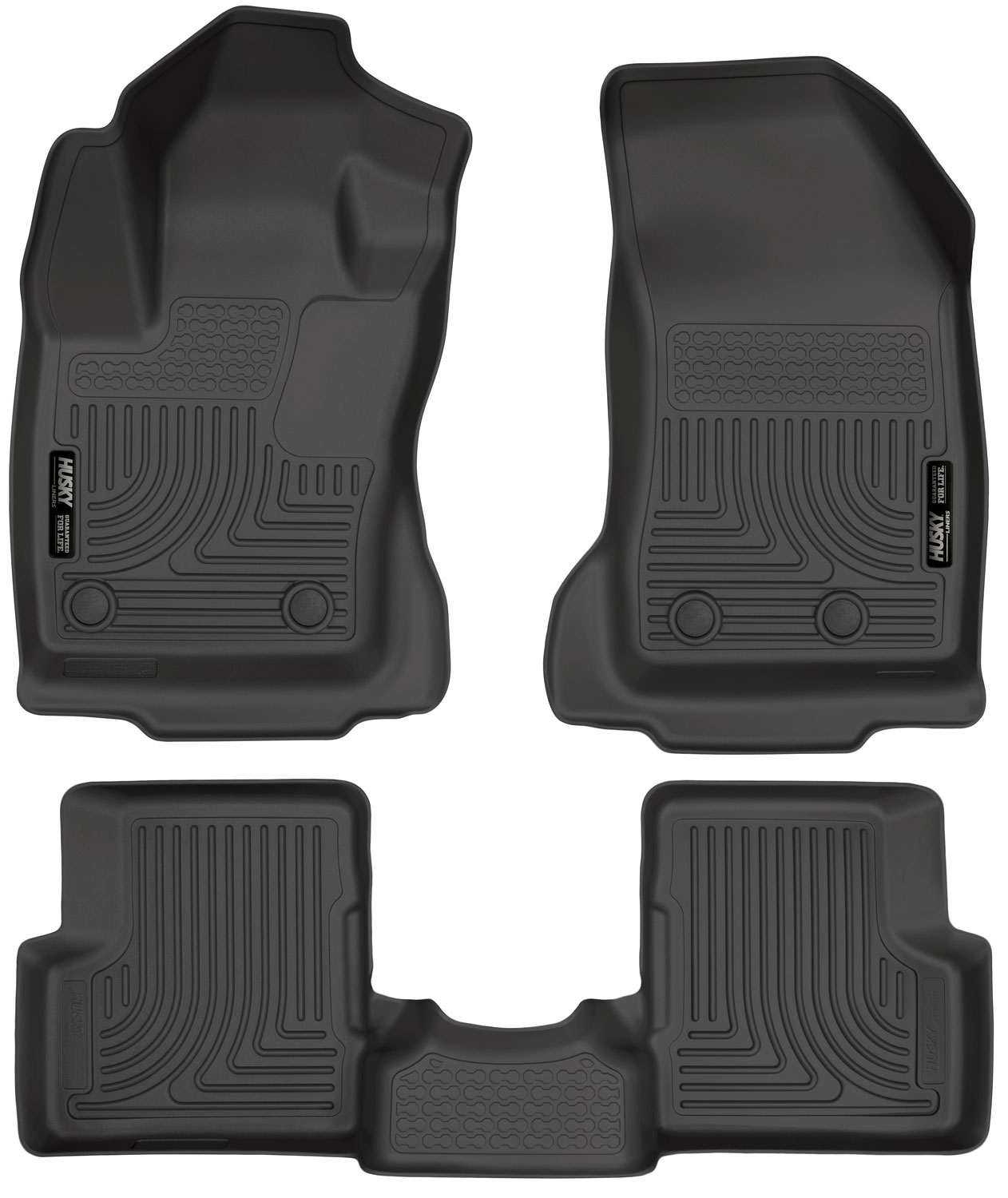 Husky Liners 99081 | Weatherbeater Series Front & 2nd Seat Floor Liners Jeep Renegade; 2015-2017