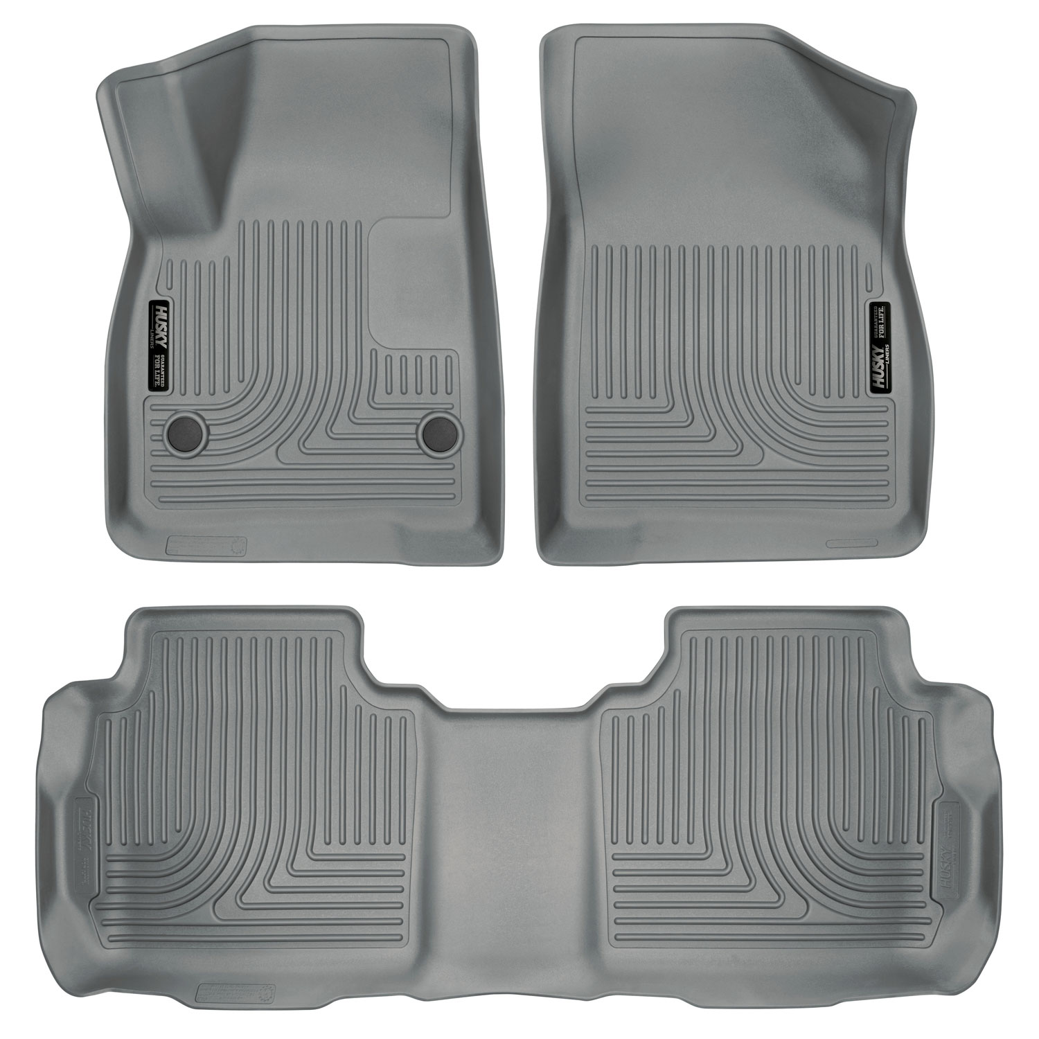 Husky Liners 99142 | Weatherbeater Series Front & 2nd Seat Floor Liners GMC Acadia; 2017-2018