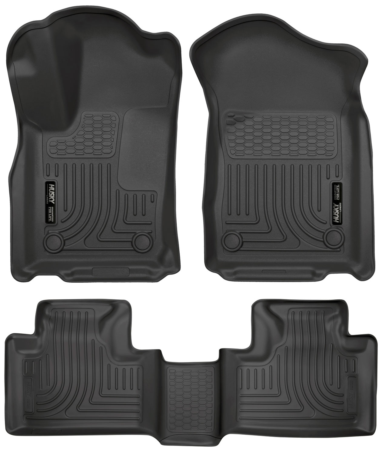 Husky Liners 99151 | Weatherbeater Series Front & 2nd Seat Floor Liners Dodge Durango; 2016-2018