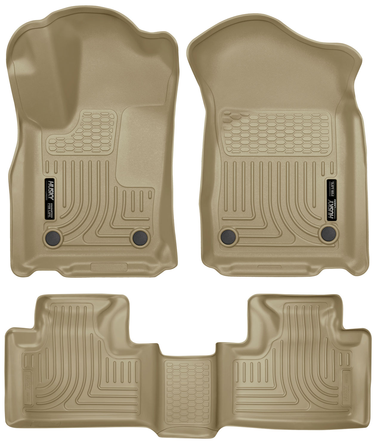 Husky Liners 99153 | Weatherbeater Series Front & 2nd Seat Floor Liners Dodge Durango; 2016-2018