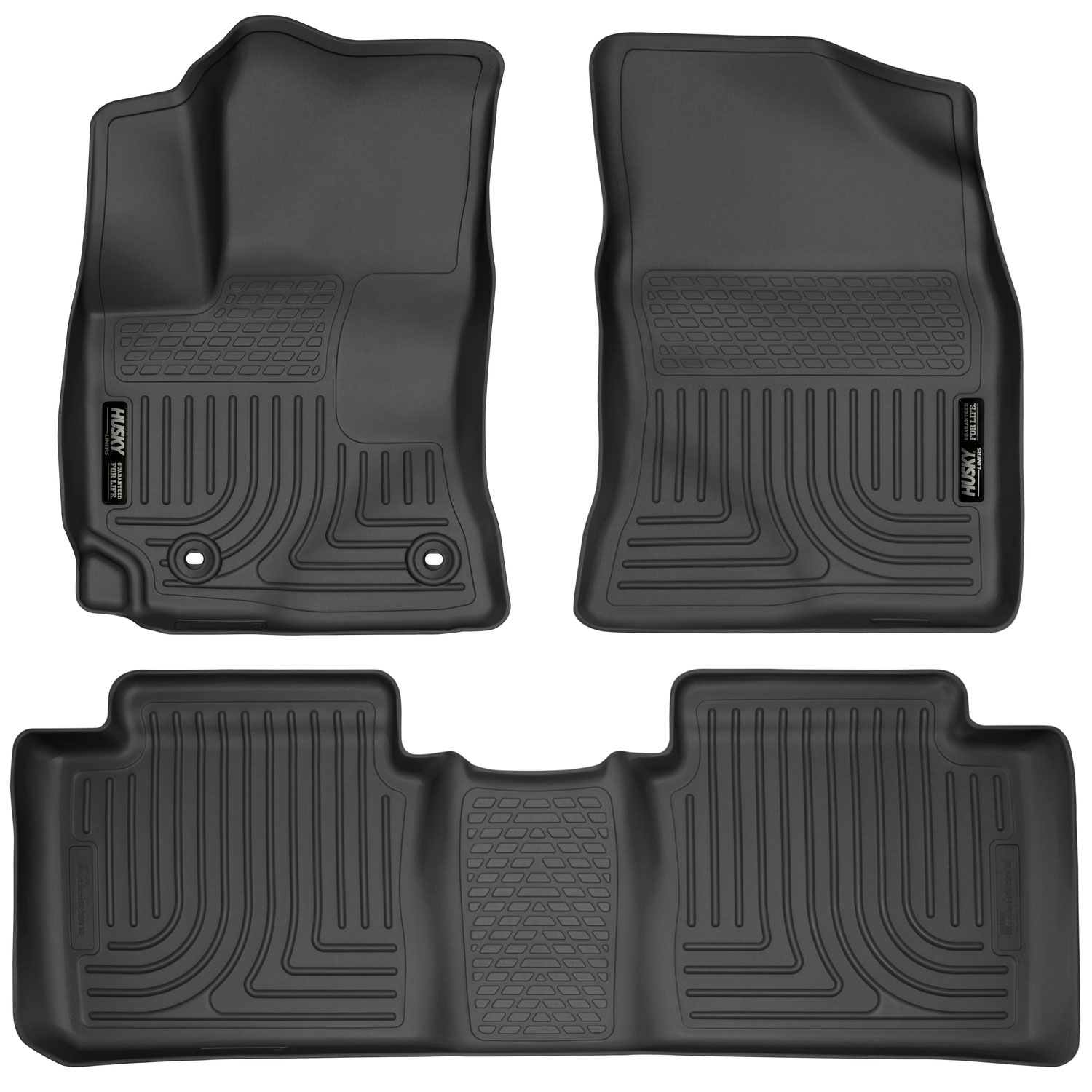 Husky Liners 99521 | Weatherbeater Series Front & 2nd Seat Floor Liners Toyota Corolla; 2014-2018