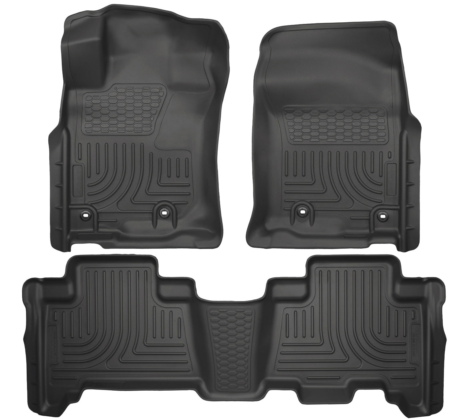 Husky Liners 99571 | Weatherbeater Series Front & 2nd Seat Floor Liners Lexus GX; 2014-2018