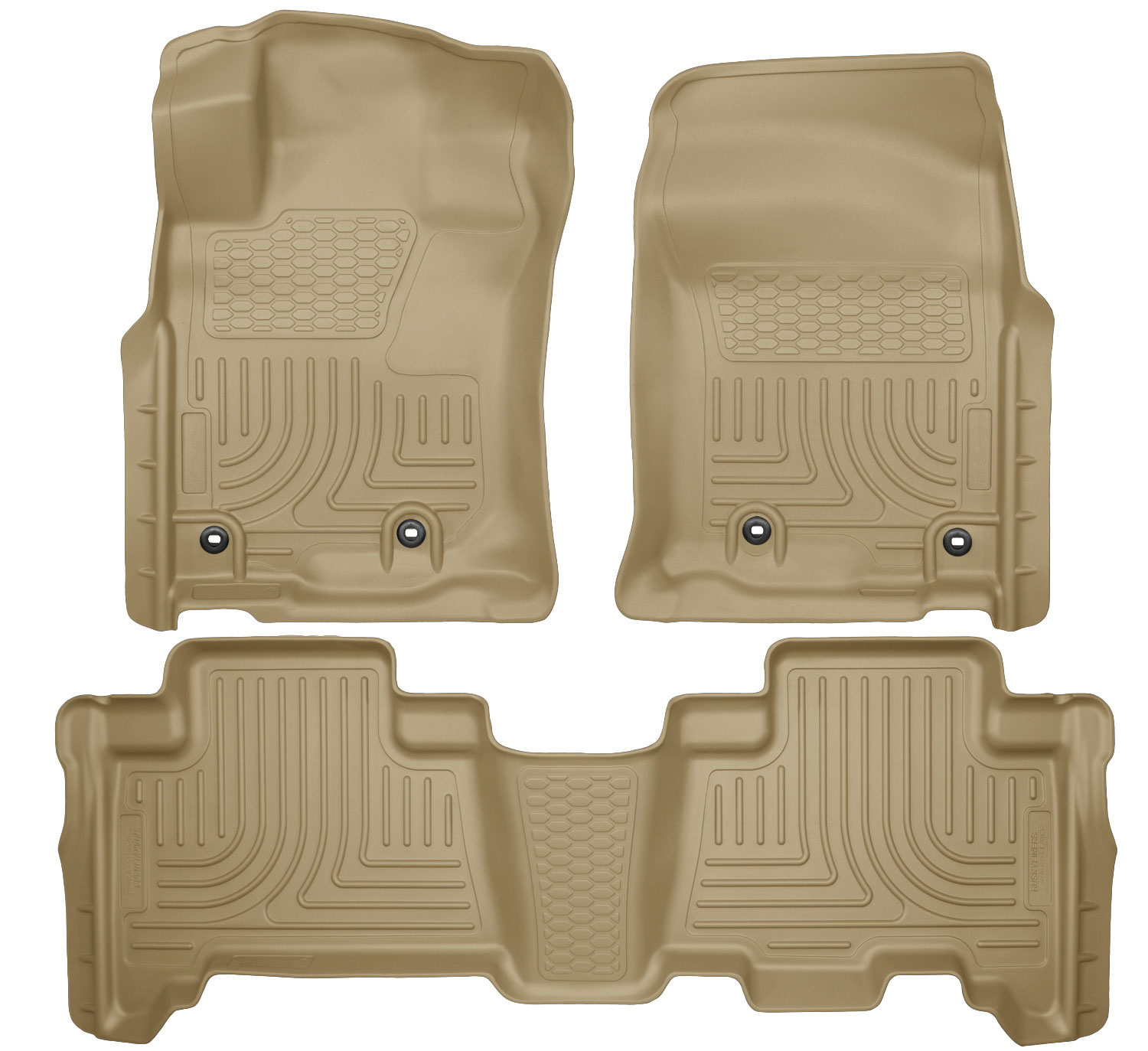 Husky Liners 99573 | Weatherbeater Series Front & 2nd Seat Floor Liners Lexus GX; 2014-2018