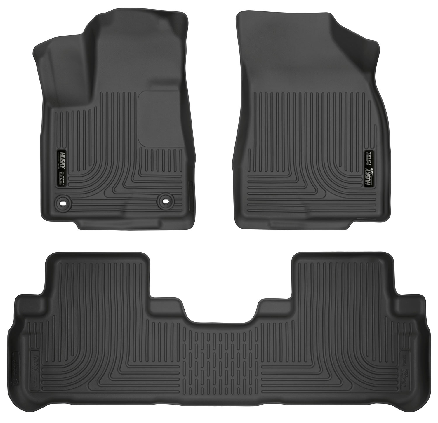 Husky Liners 99601 | Weatherbeater Series Front & 2nd Seat Floor Liners Toyota Highlander; 2014-2018