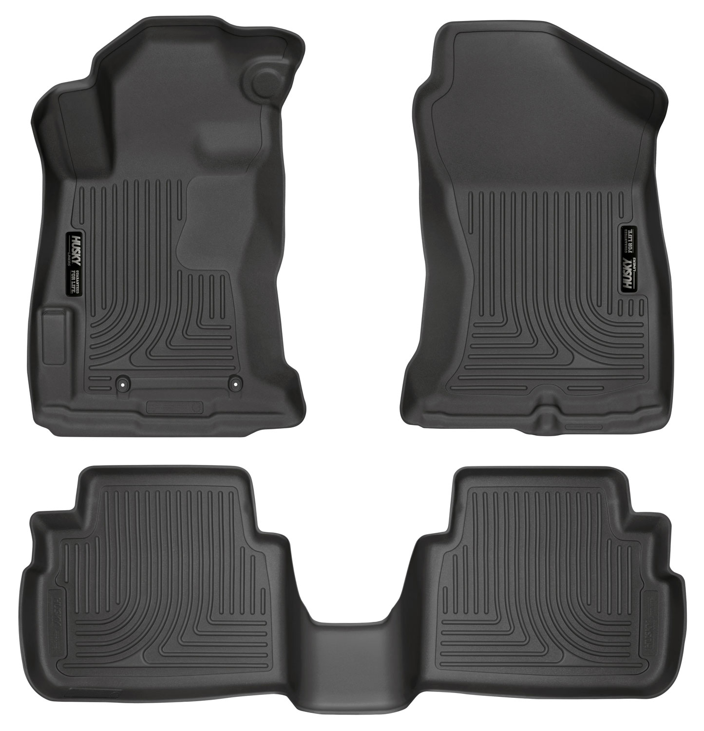 Husky Liners 99661 | Weatherbeater Series Front & 2nd Seat Floor Liners Subaru XV Crosstrek; 2018-2022