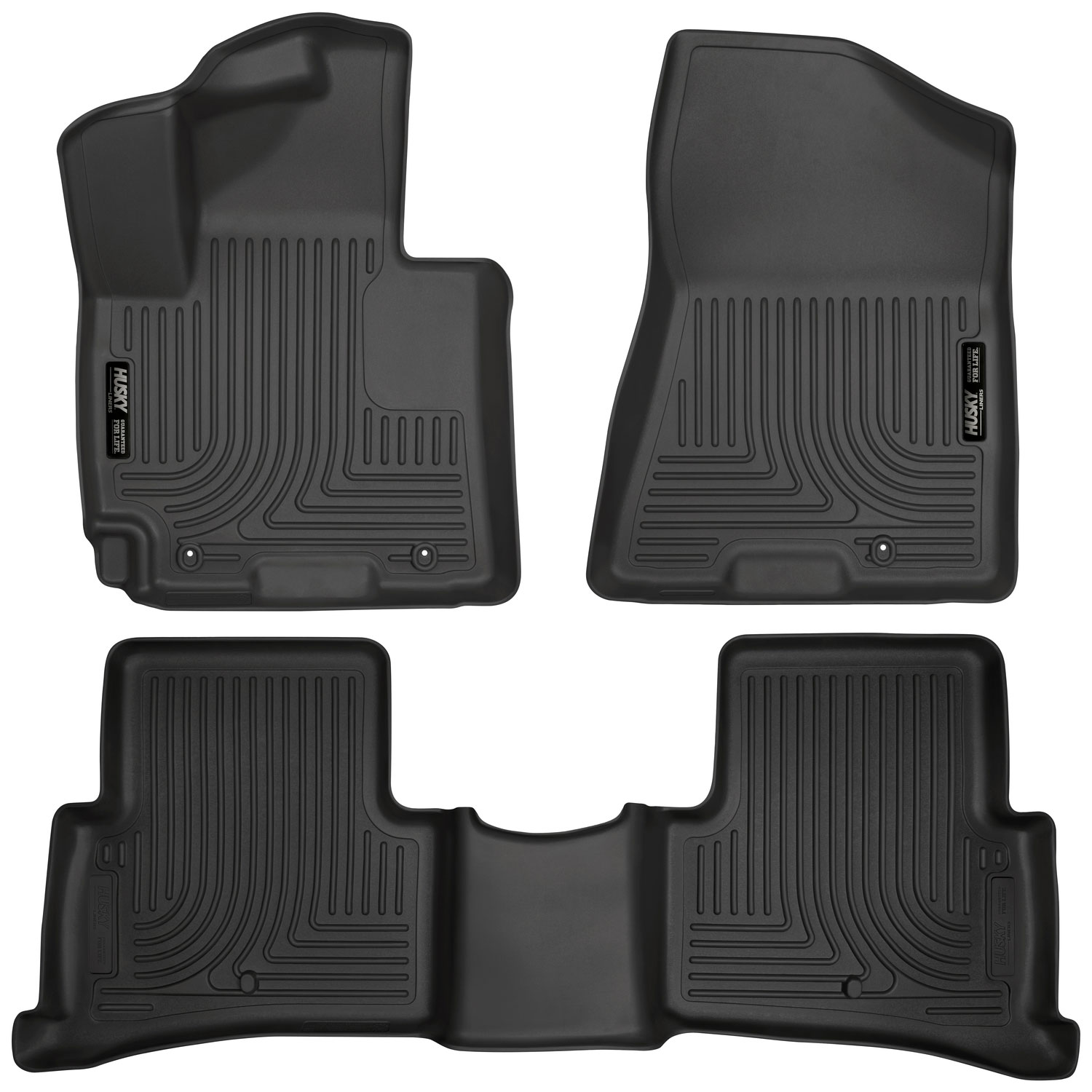 Husky Liners 99681 | Weatherbeater Series Front & 2nd Seat Floor Liners Hyundai Tucson; 2016-2018