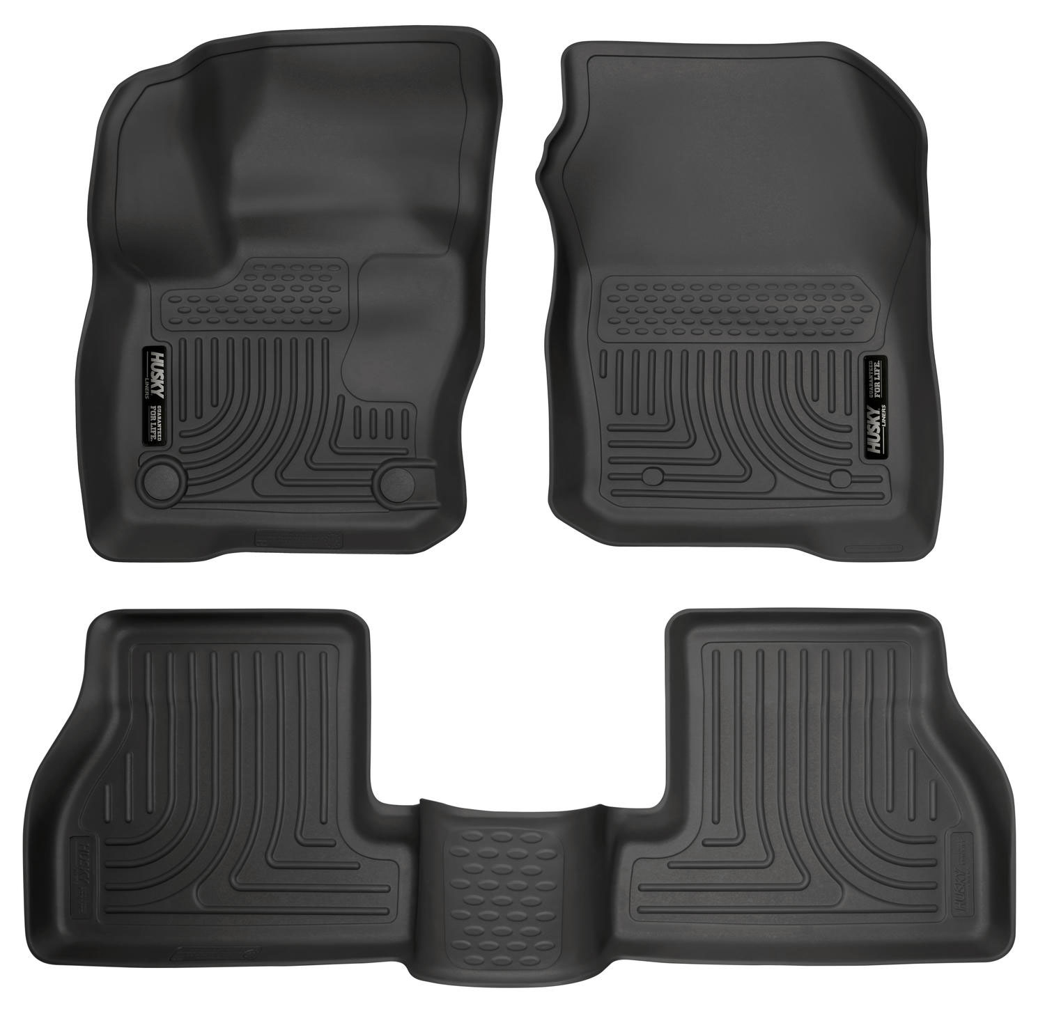 Husky Liners 99771 | Weatherbeater Series Front & 2nd Seat Floor Liners Ford Focus; 2016-2018