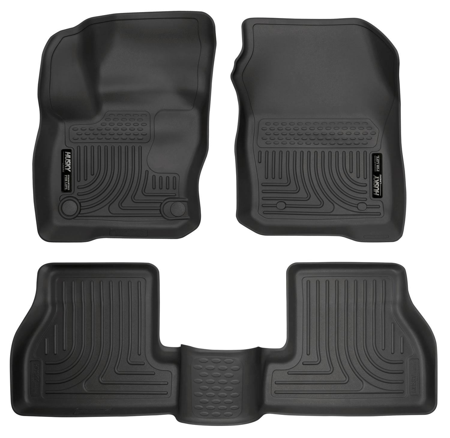 Husky Liners 99781 | Weatherbeater Series Front & 2nd Seat Floor Liners Ford Focus; 2016-2018