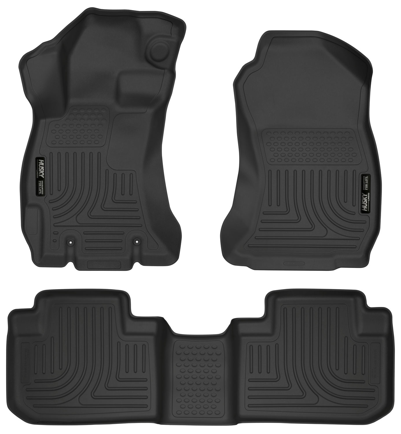 Husky Liners 99881 | Weatherbeater Series Front & 2nd Seat Floor Liners Subaru Forester; 2014-2018