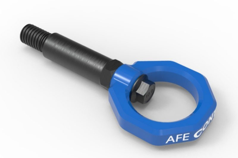 aFe 450-502001-l | Control Front Tow Hook Blue BMW F-Chassis 2/3/4/M