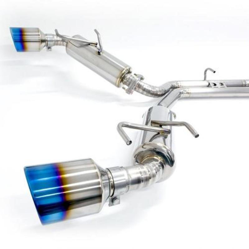 Blox Racing bxex51000ti | BLOX Racing 13-20 BRZ / FR-S / 86 Catback Exhaust System 60mm to Dual 50mm Outlet GR1 Titanium; 2013-2020