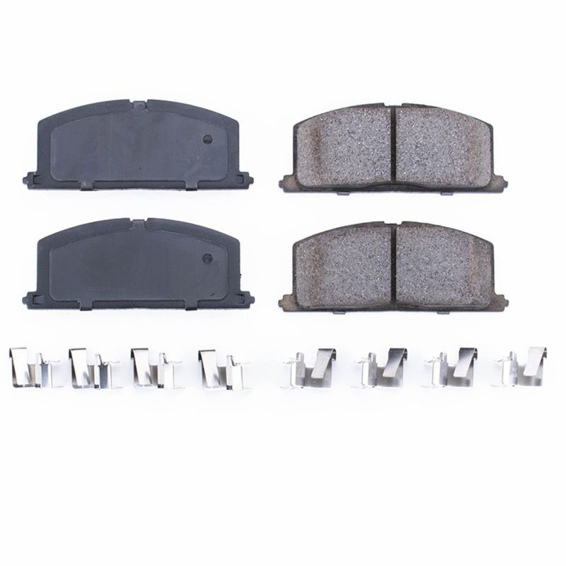 PowerStop 17242 | Power Stop 85-88 Chevrolet Nova Front Z17 Evolution Ceramic Brake Pads w/Hardware; 1985-1988