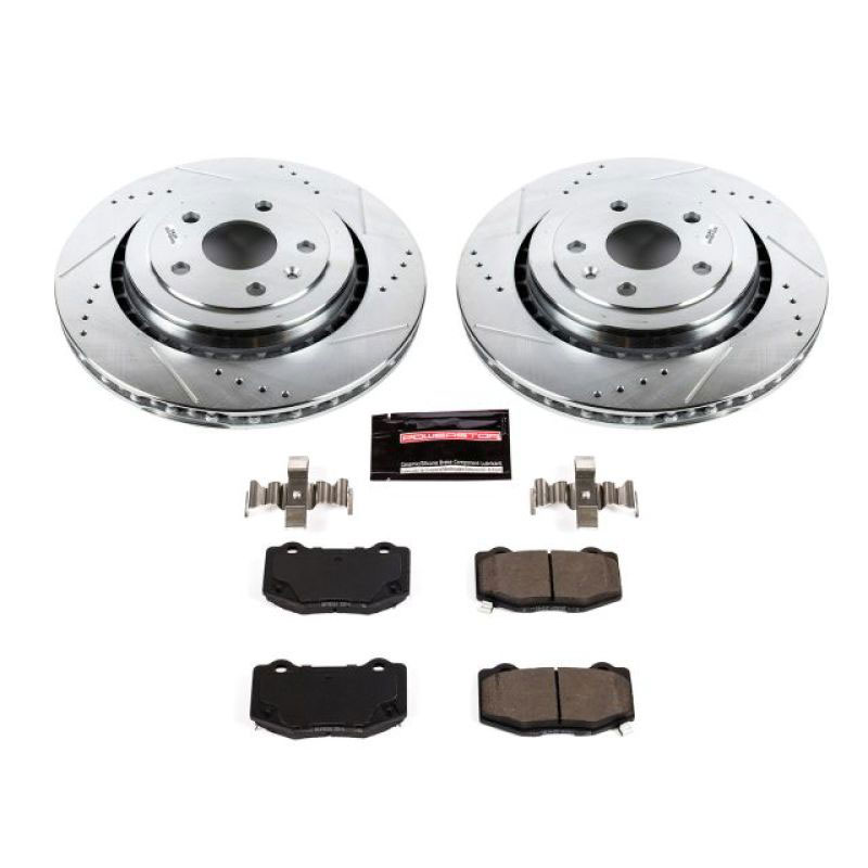 PowerStop k7045 | Power Stop 16-18 Cadillac ATS Rear Z23 Evolution Sport Brake Kit; 2016-2018