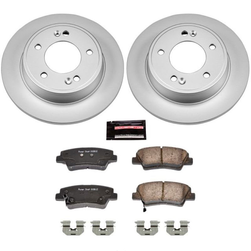 PowerStop crk6501 | Power Stop 11-19 Hyundai Elantra Rear Z17 Evolution Geomet Coated Brake Kit; 2011-2019