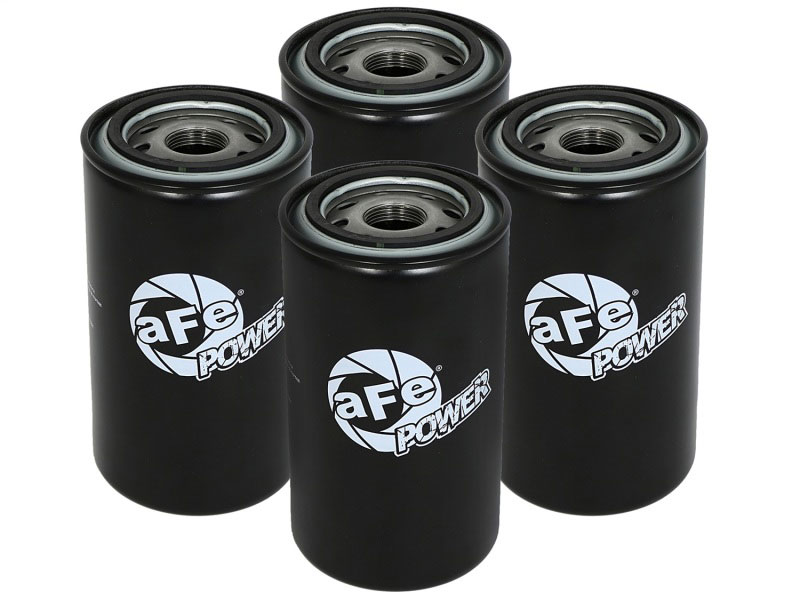 aFe 44-LF002-MB | ProGuard D2 Fluid Filters Oil F/F OIL 89-16 Dodge Diesel Trucks L6-5.9L/6.7L (td) (4 Pack); 1989-2016