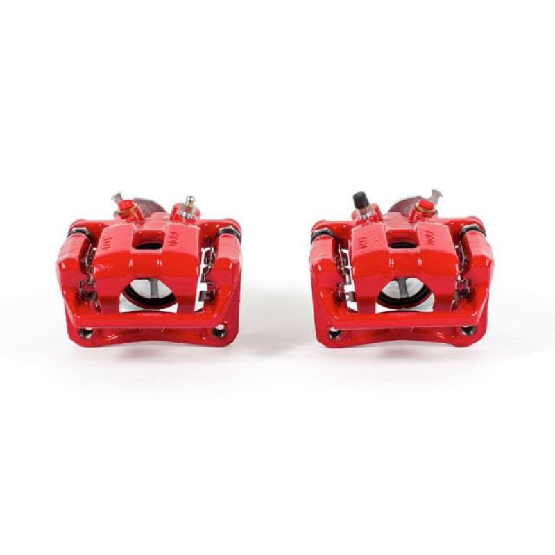 PowerStop s3358 | Power Stop 09-14 Acura TSX Rear Red Calipers w/Brackets - Pair; 2009-2014