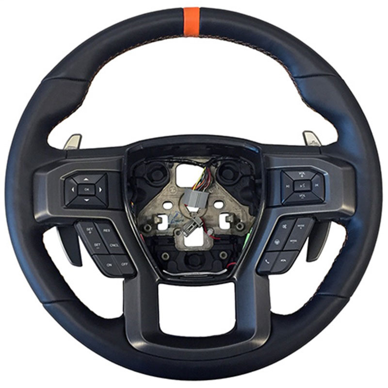 Ford Racing M-3600-F15ROR | 2015-2017 F-150 Raptor Performance Steering Wheel Kit - Orange Sightline; 2015-2017