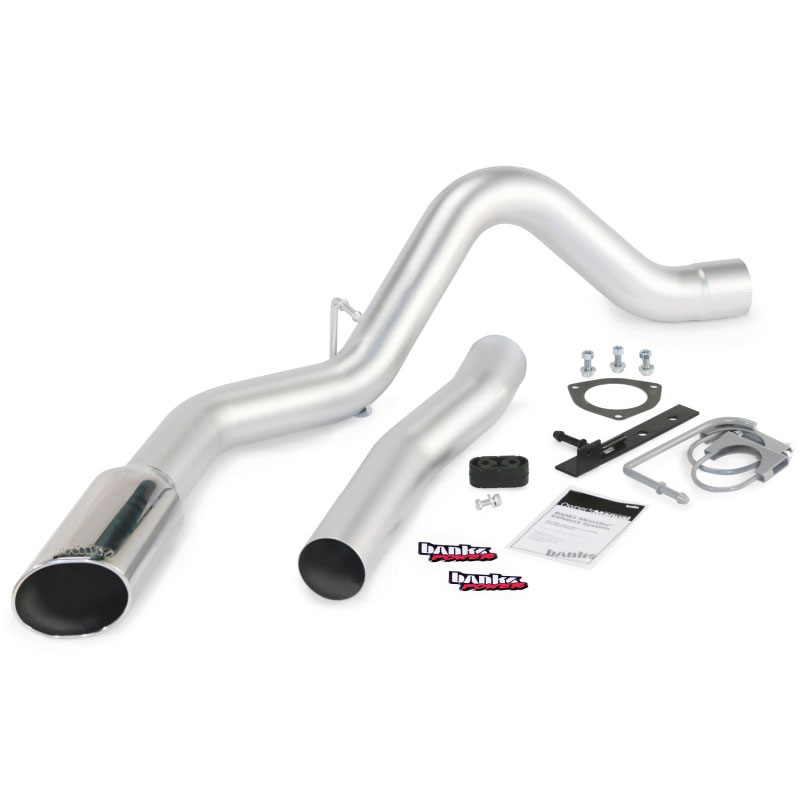 Banks Power 47787 | 15 Chevy 6.6L LML ECLB/CCSB/CCLB Monster Exhaust Sys - SS Single Exhaust w/ Chrome Tip; 2015-2015