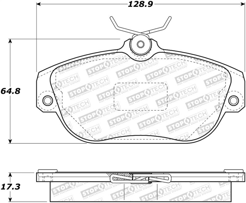 Stoptech 308.05420 | StopTech Street Brake Pads Volvo 940, Front; 1991-1995