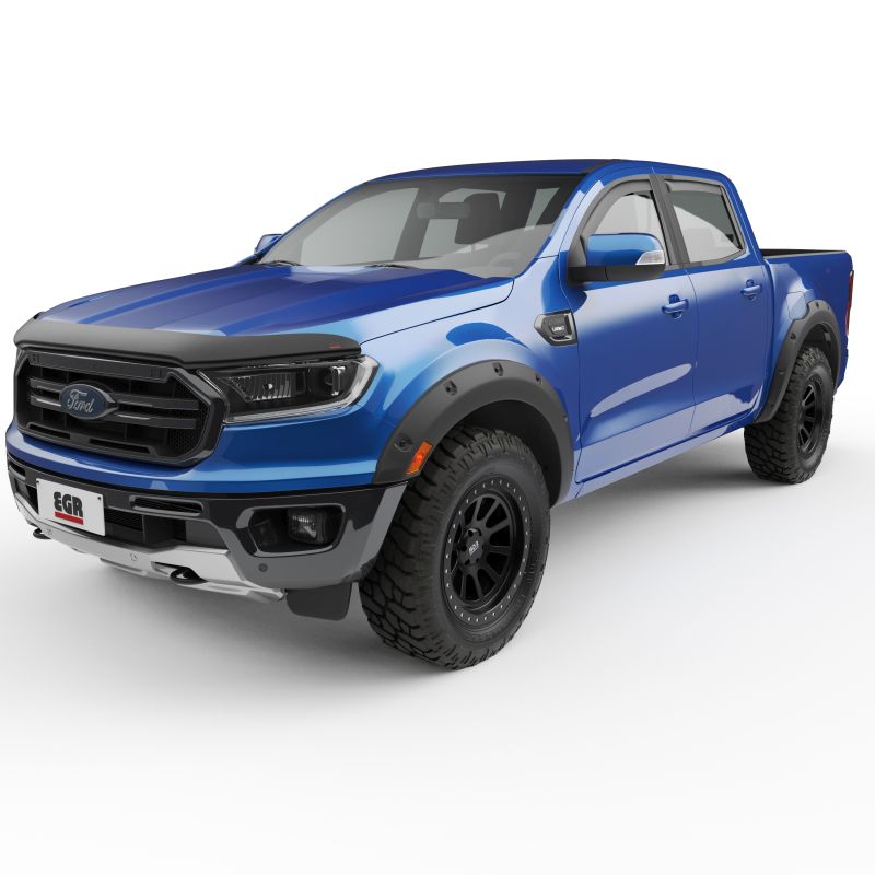 EGR 793555 | 19-22 Ford Ranger Traditional Bolt-On Look Fender Flares With Black-Out Bolt Kit Set Of 4; 2019-2022