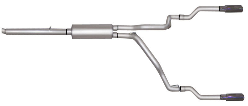 Gibson 66539 | 05-07 Dodge Dakota Laramie 3.7L 2.5in Cat-Back Dual Split Exhaust - Stainless; 2005-2007