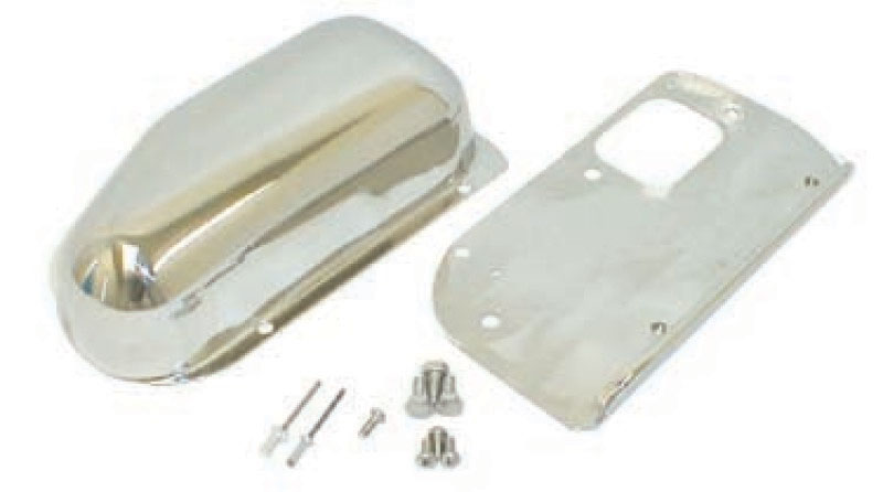 Rugged Ridge 11122.02 | 76-86 Jeep CJ Stainless Steel Wiper Motor Cover Kit; 1976-1986