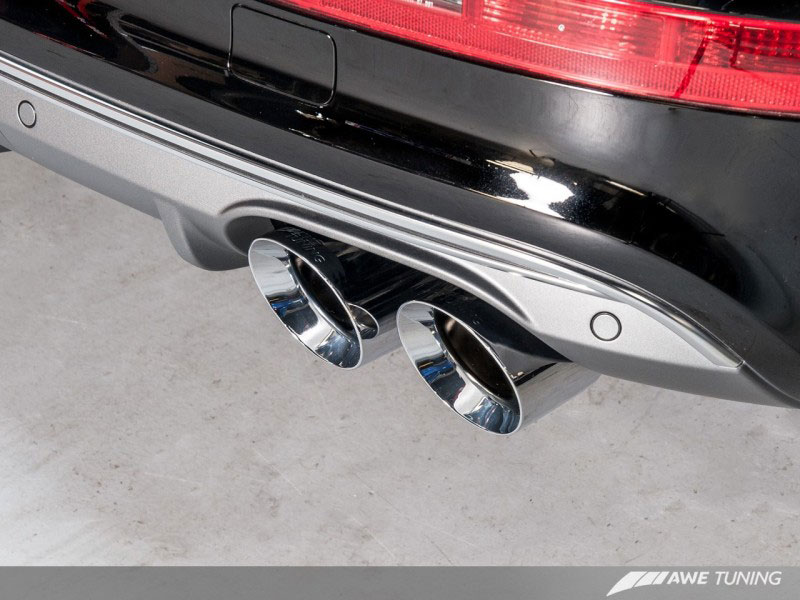 AWE Tuning 3015-42052 | Audi SQ5 3.0T SQ5 Touring Edition Exhaust Quad Outlet, Chrome Silver Tips; 2014-2017