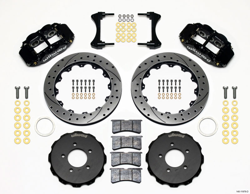 Wilwood 140-11978-d | Narrow Superlite 6R Front Hat Kit 12.88in Drilled 2006-Up Civic / CRZ; 2006-2021