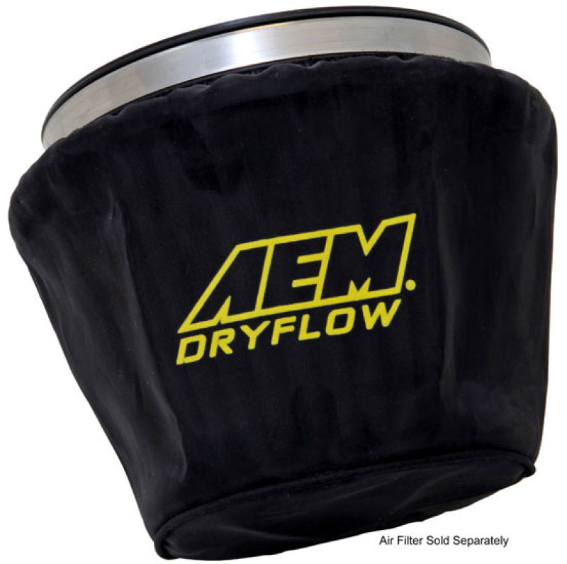 AEM Induction 14002 | AEM Air Filter Wrap Black 7.5in Length x 5in Width x 5in Height