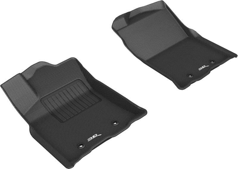 3D Maxpider l1ty24911509 | 3D MAXpider 2018-2020 Toyota Tacoma Access/Double Cab Kagu 1st Row Floormat - Black; 2018-2022