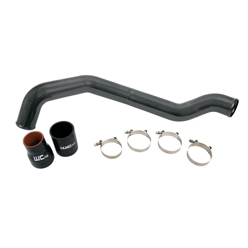 Wehrli wcf100352-gb | 04.5-10 Chevrolet 6.6L LLY/LBZ/LMM Duramax Driver Side 3in Intercooler Pipe - Gloss Black; 2004-2010