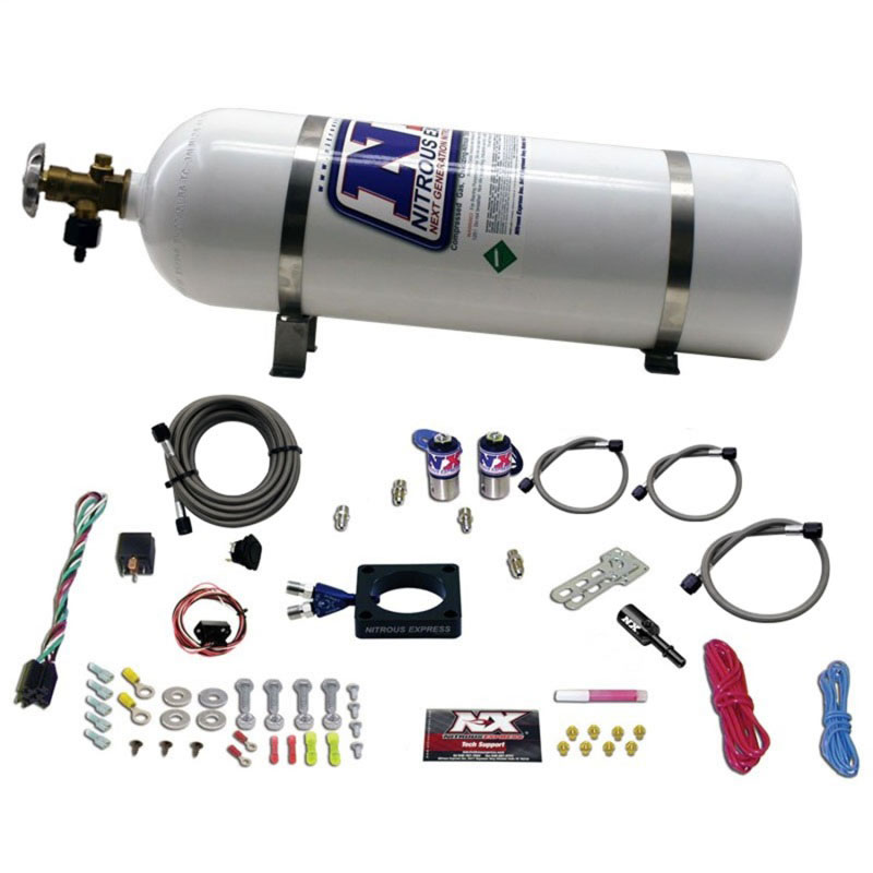 Nitrous Express 20941-15 | 13-16 Dodge Dart 1.4L Turbo Nitrous Plate Kit (35-100HP) w/15lb Bottle; 2013-2016