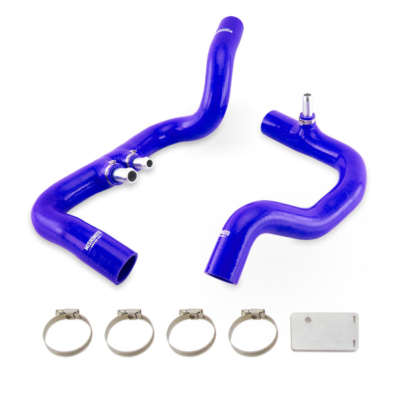 Mishimoto mmhose-jlp-18abl | 2018+ Jeep Wrangler JL / Gladiator JT 3.6L AT Blue Silicone Radiator Coolant Hose Kit; 2018-2022