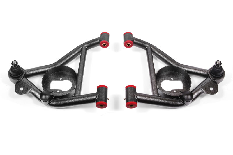 BMR Suspension aa011h | BMR 78-87 G-Body Non-Adj. Lower A-Arms (Polyurethane) - Black Hammertone; 1978-1987