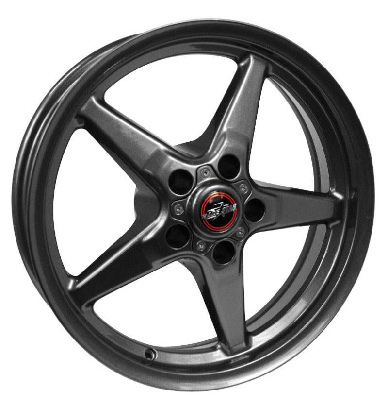 Race Star 92-705154G | 92 Drag Star 17x10.50 5x4.50bc 7.63bs Direct Drill Metallic Gray Wheel