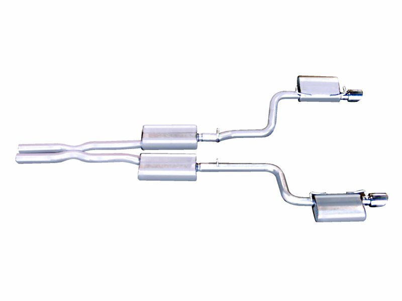 Gibson 617000 | Performance Exhaust Dodge Magnum Hemi 5.7L Stainless Cat-Back Dual Exhaust System; 2005-2008