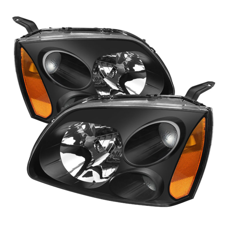 SPYDER 5072900 | xTune Mitsubishi Galant Amber Crystal Headlights - Black; 2004-2008