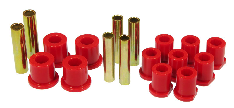 Prothane 6-1020 | 80-97 Ford (w/ Molded Shackles) Spring Bushings - Red; 1980-1997