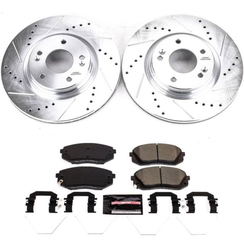 PowerStop k8011 | Power Stop 18-19 Hyundai Kona Front Z23 Evolution Sport Brake Kit; 2018-2022