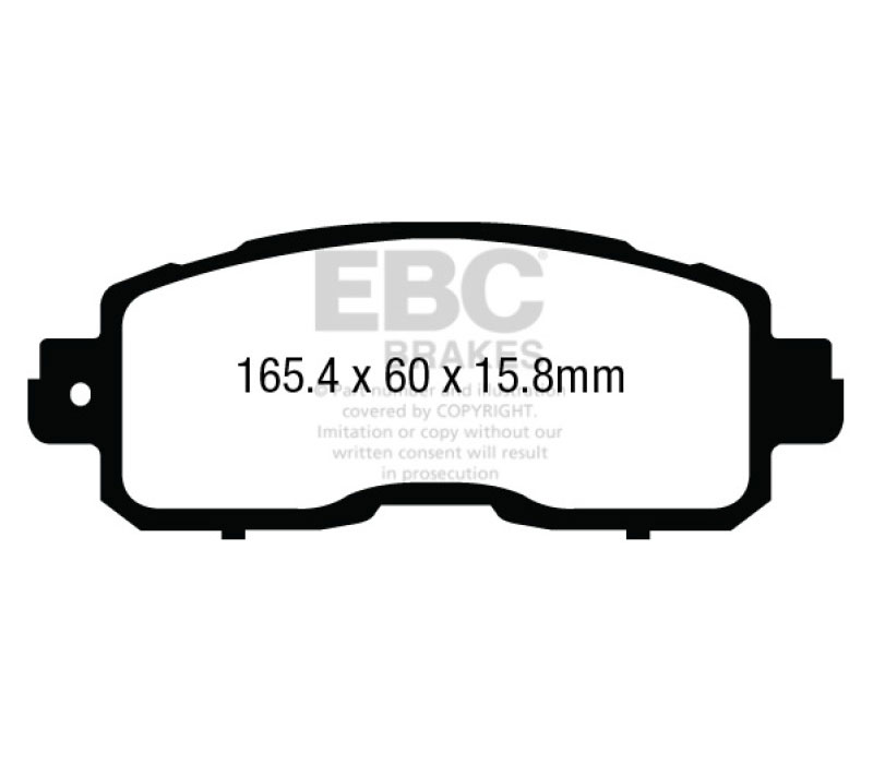 EBC ud1650 | 13+ Nissan Altima 2.5 (L33) Sedan Ultimax2 Front Brake Pads; 2013-2023