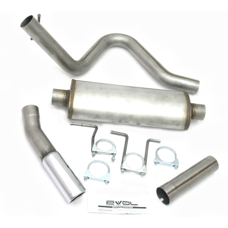 JBA 40-2501 | 99-05 Ford Excursion 5.4L/6.8L 409SS Pass Side Single Exit Cat-Back Exhaust; 1999-2005