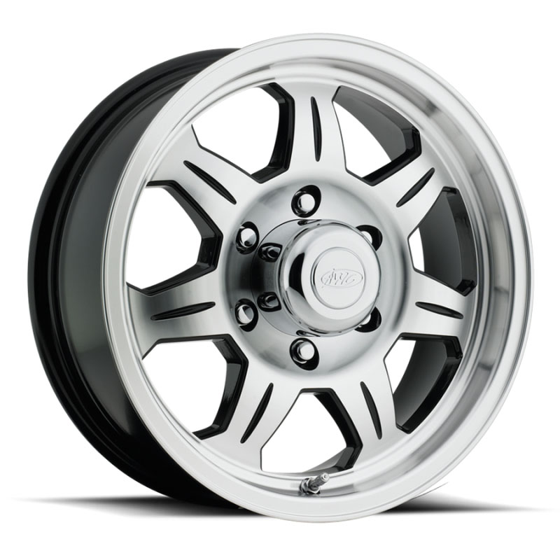 Raceline 87046012 | 870 Element 14x6in / 5x114.3 BP / 0mm Offset / 3.19mm Bore - Black & Machined Wheel