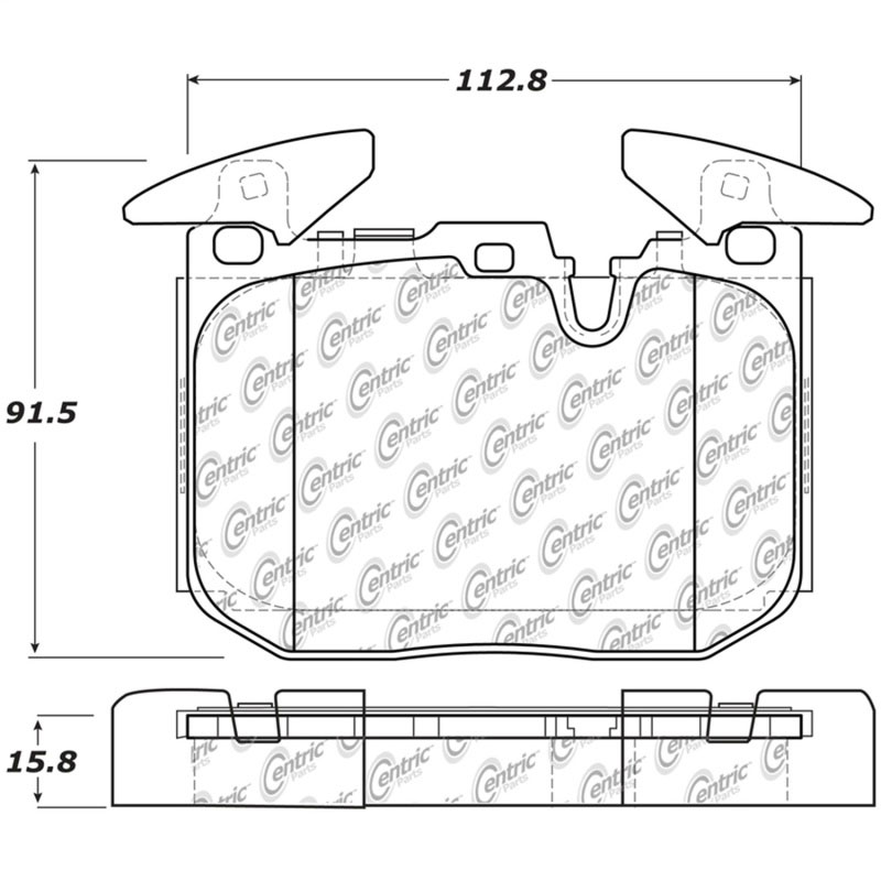 Stoptech 308.16090 | StopTech Street Brake Pads BMW M4 exc M Ceramic Disc, Front; 2016-2020