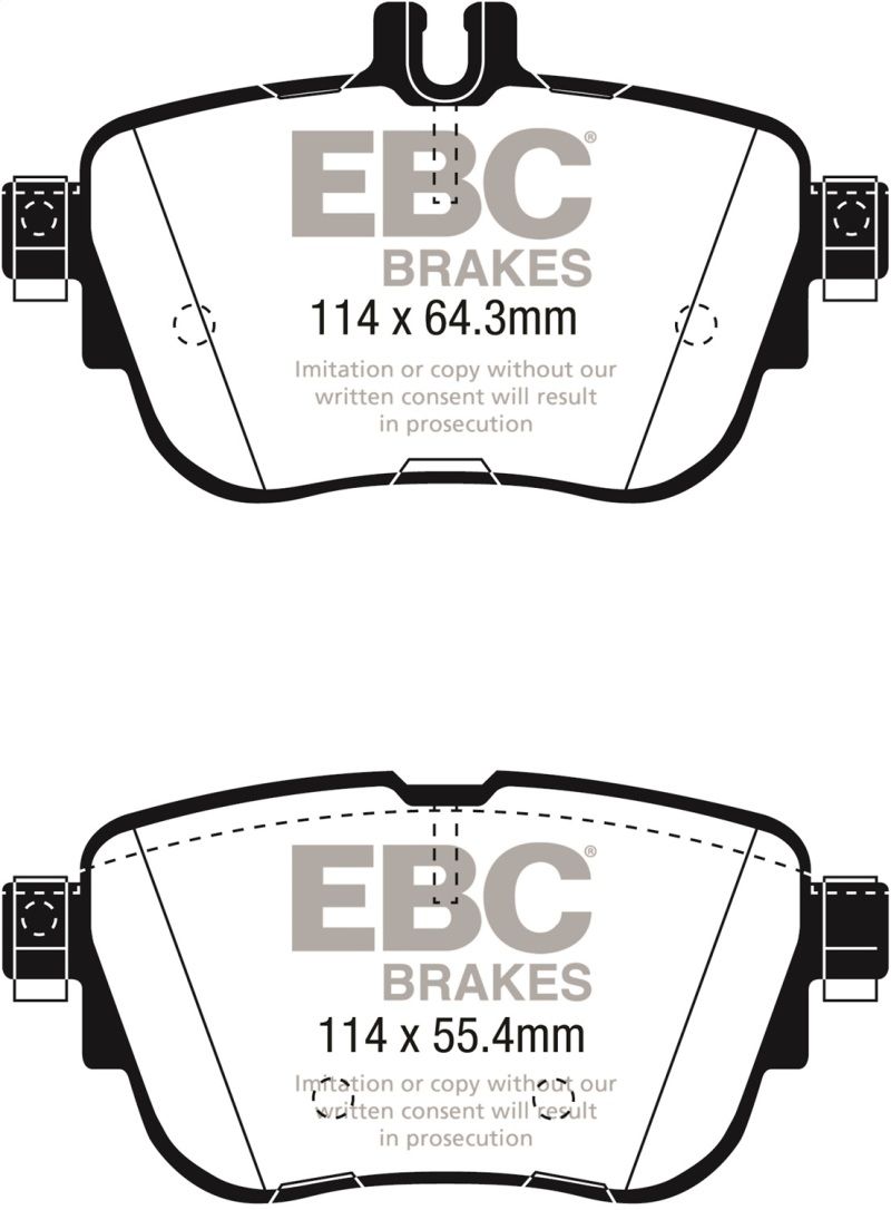 EBC dp22297 | 2017+ Mercedes-Benz E300 (W213) Greenstuff Rear Brake Pads; 2017-2023