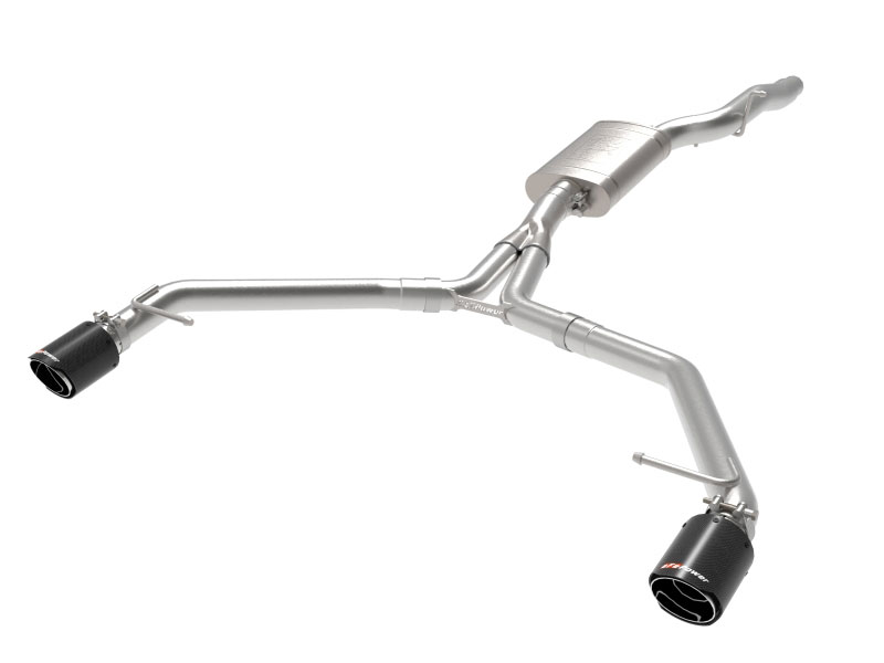 aFe 49-36437-c | afe MACH Force-Xp 13-16 Audi Allroad L4 SS Axle-Back Exhaust w/ Carbon Tips; 2013-2016